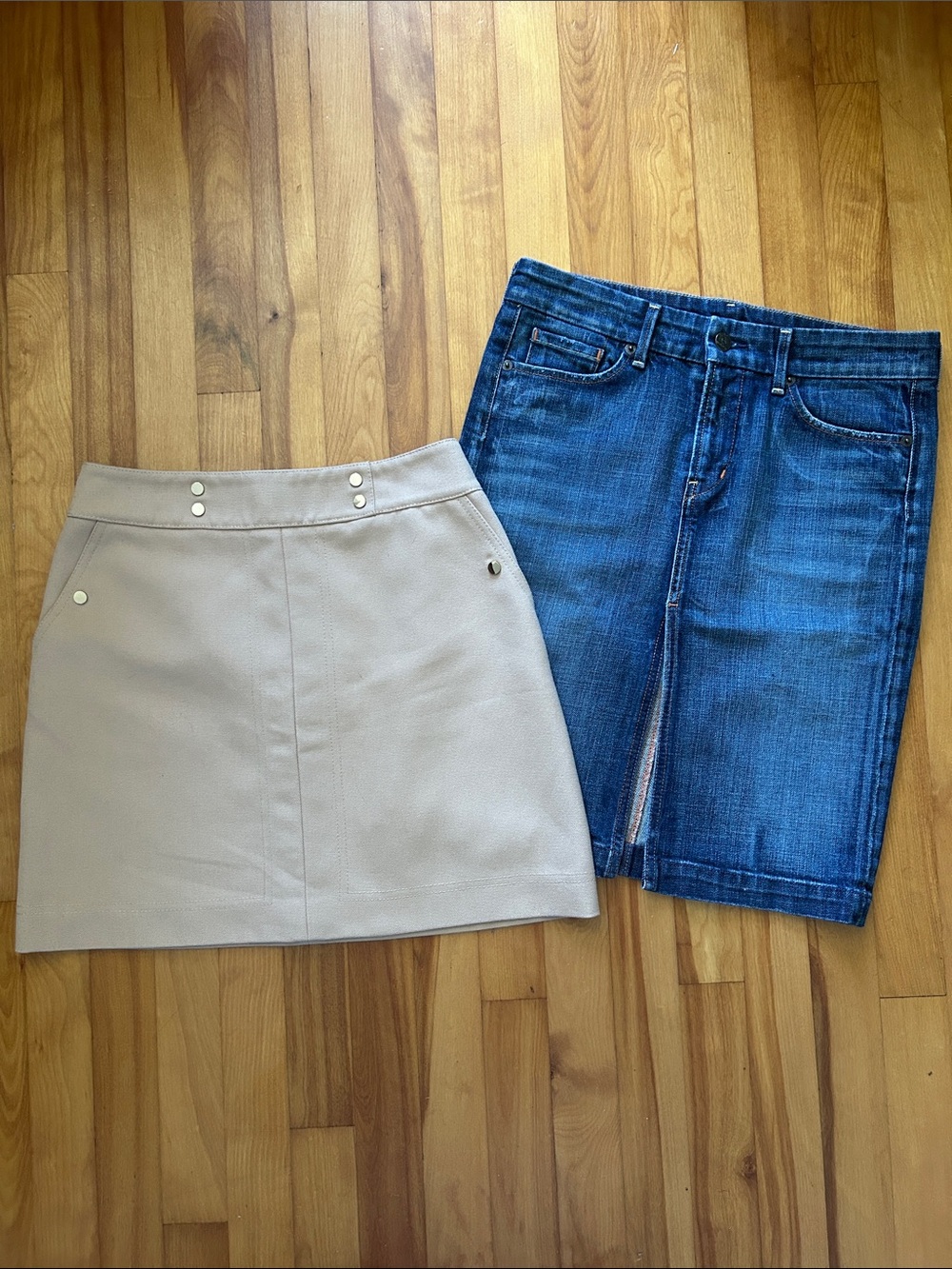 2 Skirts - H&M/Citizens of Humanities Beige/Jeans